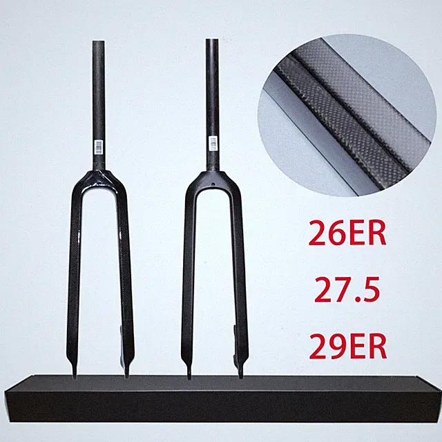 Bicycle Front Fork Full Carbon Fiber Mountain Bicycle Hard Fork Bike Accessories