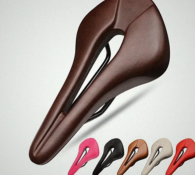 Breathable PU Leather Comfortable MTB Mountain Road Bike Bicycle Saddle Seat Gel