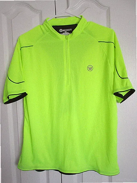Canari Triathlon Bicycles 1/4 Zip Front Short Sleeve Cycling Jersey Adult L Ylw