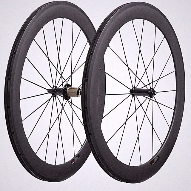 Carbon Road Bike Wheels Depth 60mm Straight Pull Bicycle Wheelset Tubuless