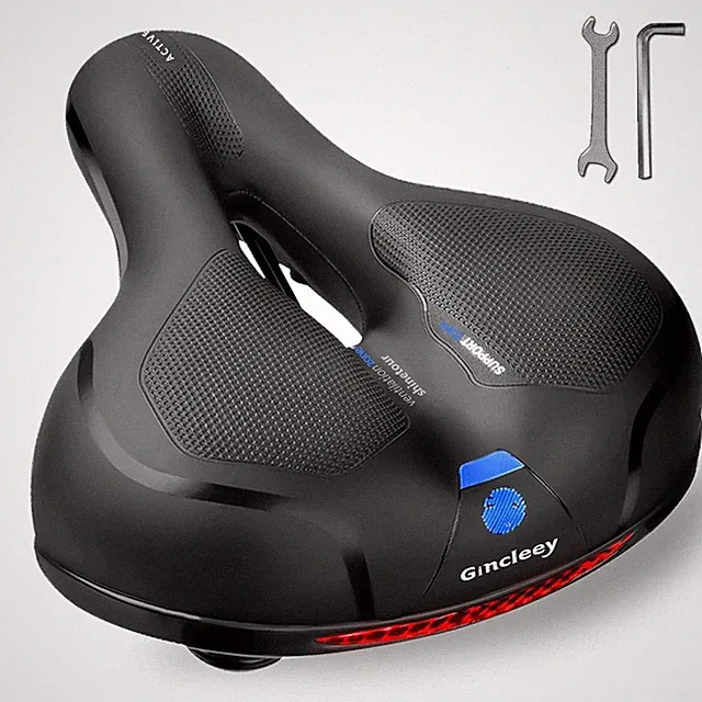Comfort Bike Seat for Women Men,Wide Bicycle Saddle Replacement Memory Foam P...