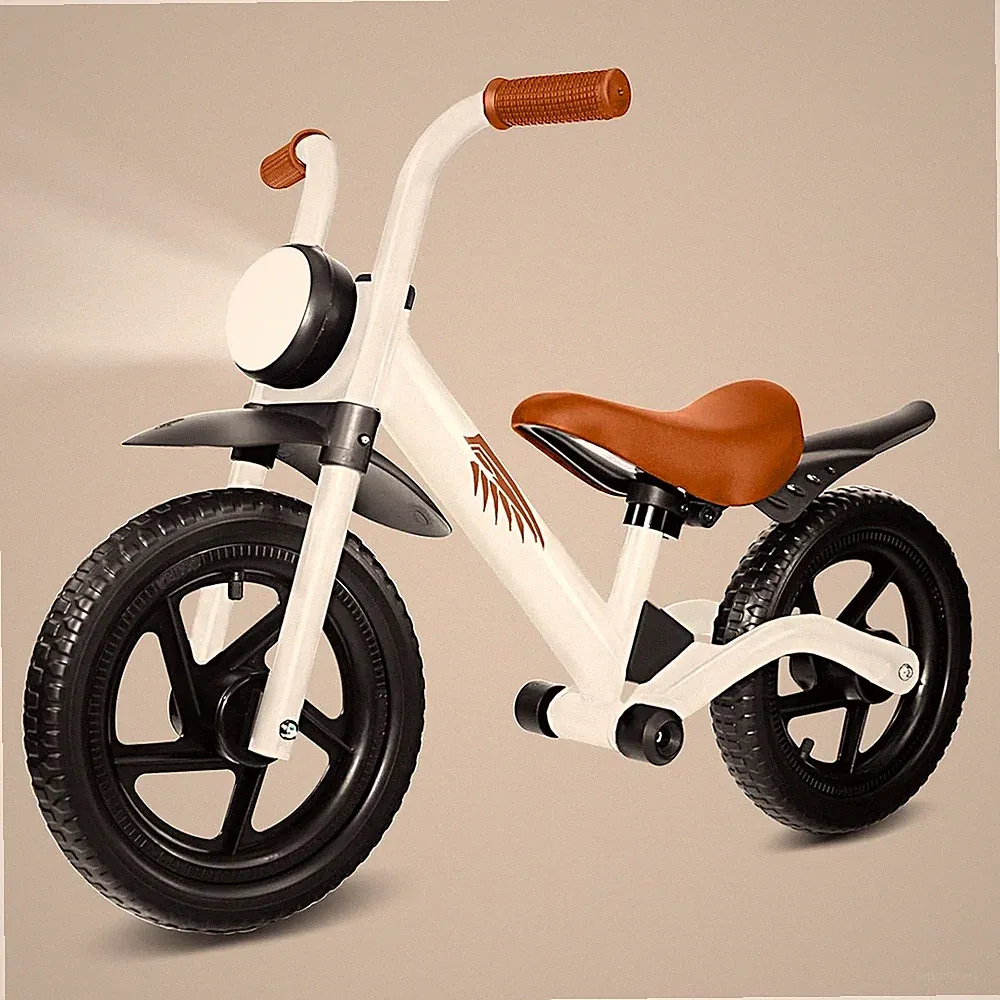 Kids Balance Bike for 2-5 Years, with Front Light, Upgraded Tires for All Terrai