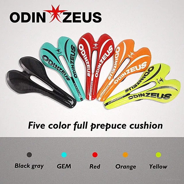 Mountain/Road Comfortable Bicycle Saddle PU+Nylon Carbon Fibe+Leather Front Seat