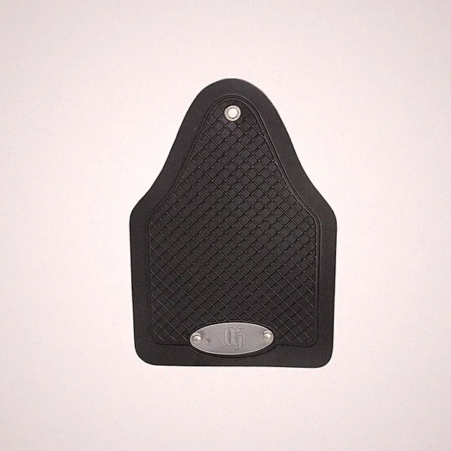 OG Lowrider Bicycle Fender Rear Black Mud Flaps With OG Logo