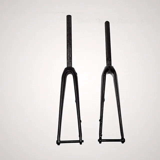 Road Bicycle Rigid Fork Carbon Front Fork Straight Tube Internal Cable Routing