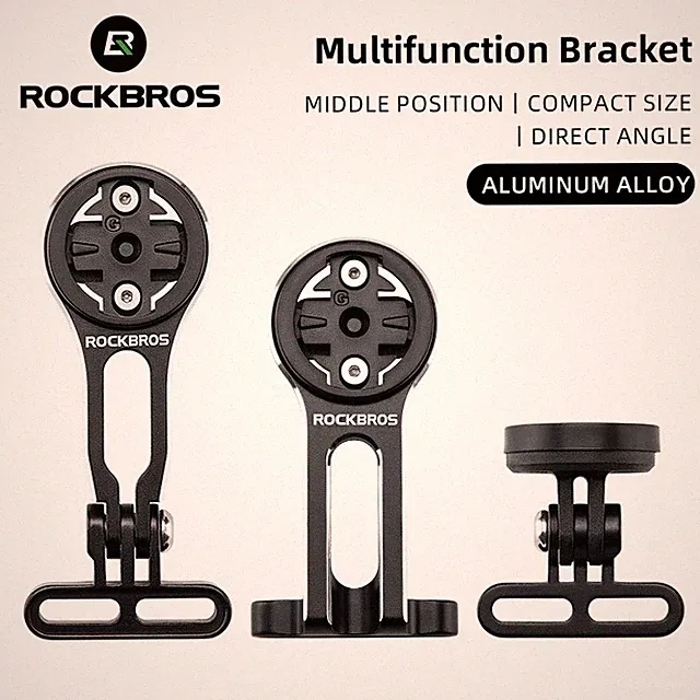ROCKBROS Adjustable Out-Front Bicycle Mount - Aluminum Cycling Computer Mount