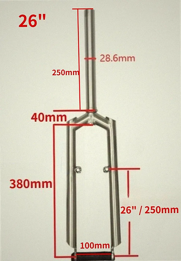 Titanium alloy Mountain MTB Bicycle Front Fork V brake For 26" wheelset
